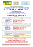 Letture al Giardino - NARRATORI DELLE PIANURE - 11 Dicembre
